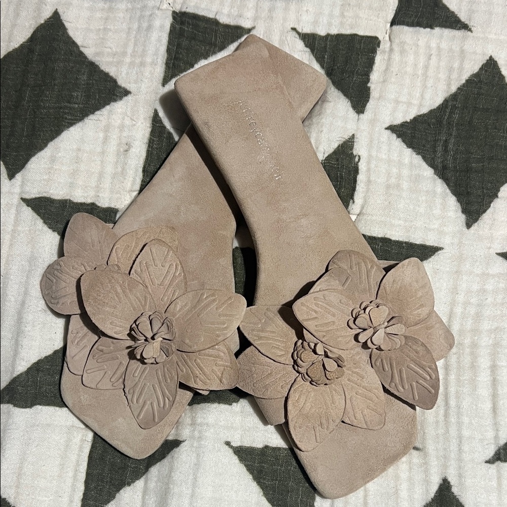 Jeffrey Campbell Petalz Suede Slides